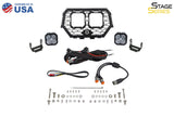 Diode Dynamics 14-18 Polaris RZR XP Stage Series LED Grille Kit - Sport White Combo - DD7855