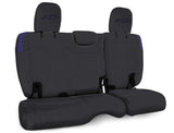 PRP Jeep Wrangler JL Rear Bench CoversU - 4 door with no armrest - Black/Purple - B043-08