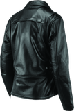 River Road Ironclad Classic Leather Jacket Black Womens - Small - 094376