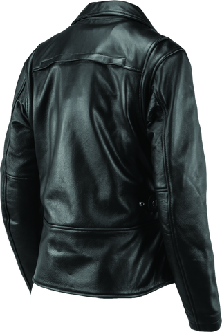 River Road Ironclad Classic Leather Jacket Black Womens - Small - 094376