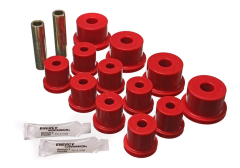 Energy Suspension 64-73 Ford Mustang Red Rear Leaf Spring Bushing Set - 4.2101R