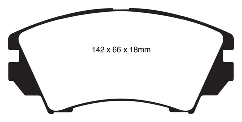 EBC 10+ Buick Allure (Canada) 3.0 Redstuff Front Brake Pads - DP32014C