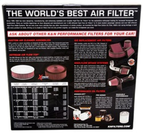 K&N Replacement Air Filter GM CARS & TRUCKS, V8, 1966-84 - E-1650