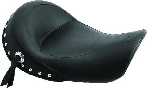 Mustang 06-17 Harley Dyna Standard Touring Solo Seat w/Studs - Black - 76106