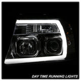 Spyder 04-08 Ford F-150 Light Bar Projector Headlights - Chrome (PRO-YD-FF15004V2-LB-C) - 5084637
