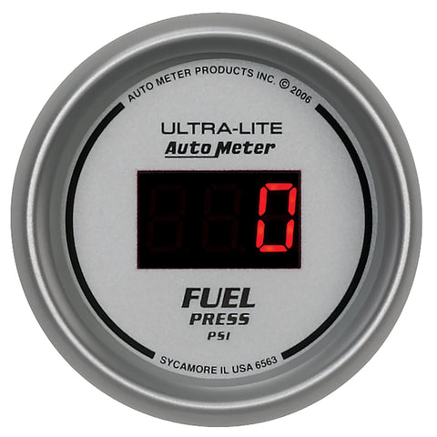 Autometer Ultra-Lite 52MM 5-100 PSI Digital Fuel Pressure Gauge - 6563