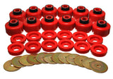 Energy Suspension Body Mount Set - Red - 3.4156R