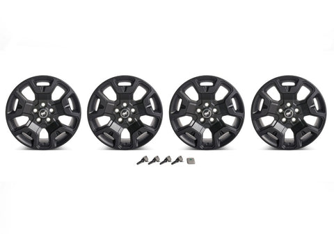Ford Racing 2021+ Bronco Sport 17in Low Gloss Black Wheel Kit - M-1007K-S17BSB