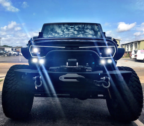 Oracle VECTOR Series Full LED Grille - Jeep Wrangler JK - NA - 5817-PRO