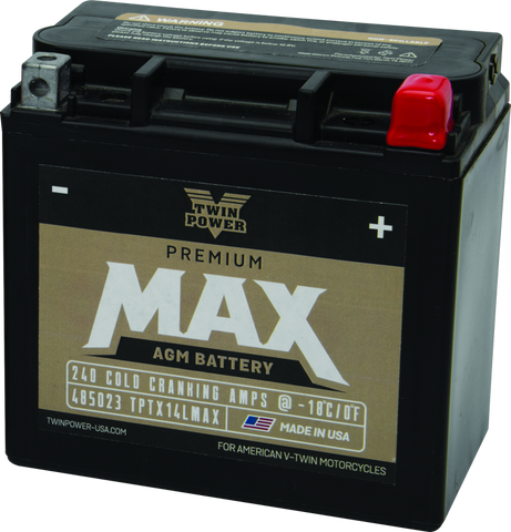 Twin Power GYZ-16HL Premium MAX Battery Replaces H-D 65958-04 Made in USA - 485023