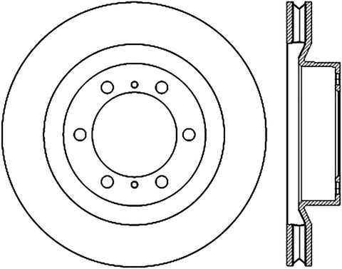 StopTech 10-17 Lexus GX Slotted & Drilled Cryo Front Left Rotor - 127.44174CL