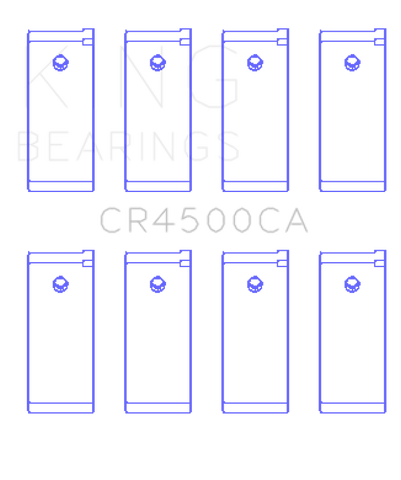 King Engine Bearings Nissan Yd22/Yd25 (Size +0.50mm) Connecting Rod Bearing Set - CR4500CA0.5