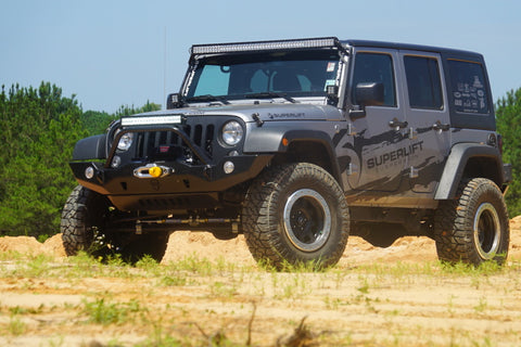 Superlift 07-18 Jeep Wrangler JK 4WD 4in Suspension Lift Kit w/ Fox 2.0 Res Shocks - K997FX