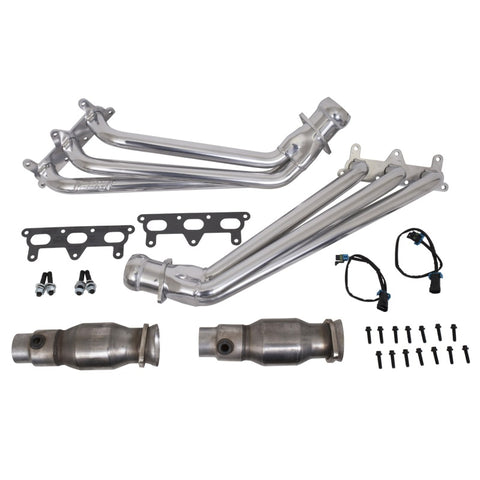 BBK 10-11 Camaro V6 Long Tube Exhaust Headers With Converters - 1-5/8 Silver Ceramic - 40410