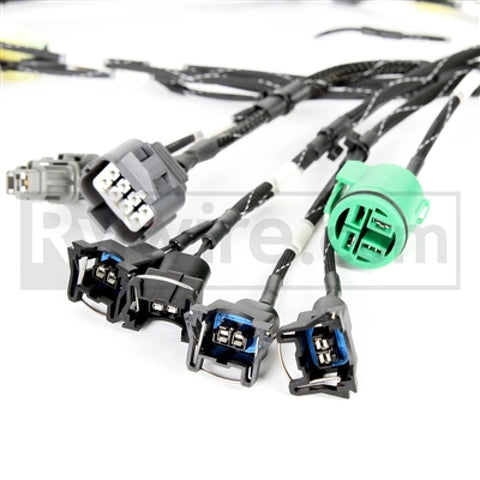 Rywire Honda B-Series OBD1 Tuck Budget Eng Harness w/OBD1 Dist/Inj/Alt/92-95 ECU Plugs (Adapter Req) - RY-B1-BASE
