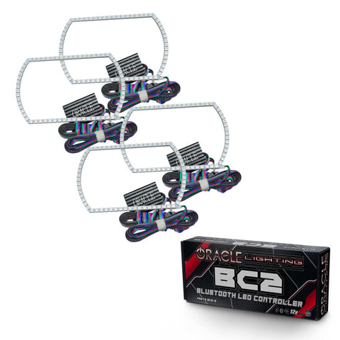 Oracle Chevy Silverado 07-13 Halo Kit Square Style - ColorSHIFT w/ BC1 Controller - 2358-335