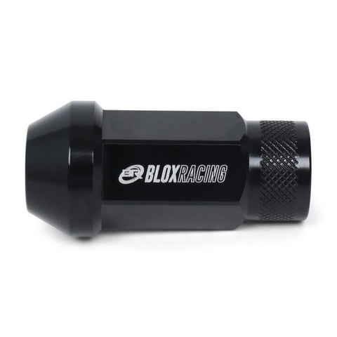 BLOX Racing Street Series Forged Extended Lug Nut Black Single - BXAC-00102-SSBK