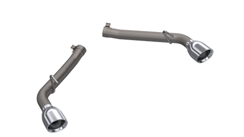 QTP 10-13 Chevrolet Camaro SS 6.2L 304SS Eliminator Muffler Delete Axle Back Exhaust w/4.5in Tips - 700110
