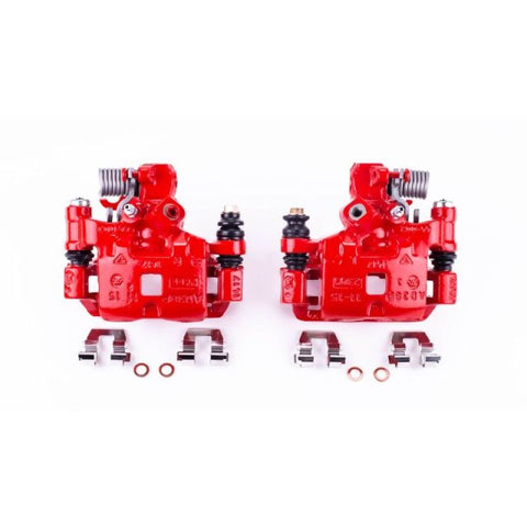 Power Stop 93-97 Cadillac Seville Rear Red Calipers w/Brackets - Pair - S4542