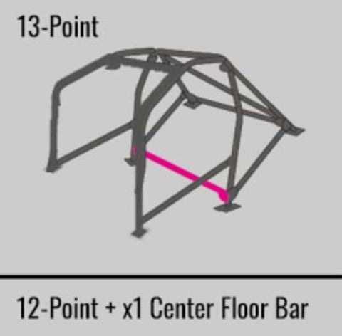 Cusco Safety21 2 Passenger 13pt Thru Dash Roll Cage 99-06 Toyota Celica ZZT231 - 154 290 W13