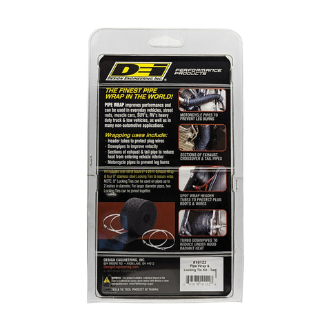 DEI Exhaust Wrap Kit - Pipe Wrap and Locking Tie - Tan - 10122