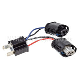 NAMZ 2014+ Road King (w/7in. Dual LED HLamp) Headlight Adapter Pigtail w/Female H9 & H11 to Male H4 - NHAP-02