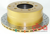 DBA 98-05 Lexus LX 470 / 98+ Toyota Landcruiser 100 Series Rear Drilled & Slotted 4000 Series Rotor - 4789XS