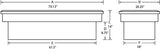 Lund 67-99 Chevy CK Ultima Single Lid Crossover Tool Box - Black - 79100