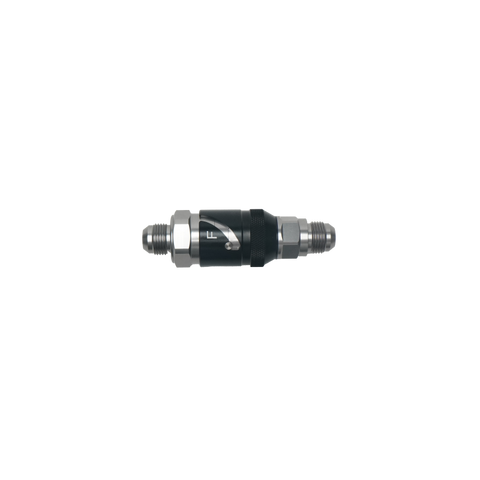 DeatschWerks 10AN Male Flare Quick Disconnect Dry Break Fitting - 2 Pieces Anodized Matte Black - 6-02-0224-B
