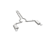 MagnaFlow Cat Back, SS, 3in, Street, Dual Split Polished 4.5in Tips 2015 Ford Mustang GT V8 5.0L - 19100