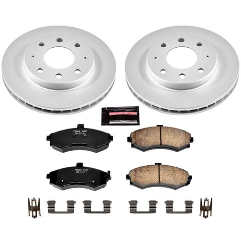 Power Stop 02-05 Hyundai Elantra Front Z17 Evolution Geomet Coated Brake Kit - CRK1093
