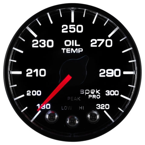 Autometer Spek-Pro - Nascar 2-1/16in Oil Temp 180- 320F Bfb Ecu - P553328-N1