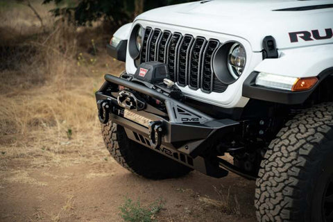 DV8 Offroad 07-23 Jeep Wrangler JK/JL & Gladiator JT FS-1 Series Stubby Front Bumper - FBJL-11