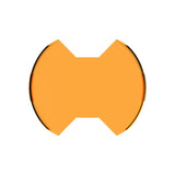 KC HiLiTES SlimLite 8in. LED Light Shield (Shield Only) - Amber - 5208