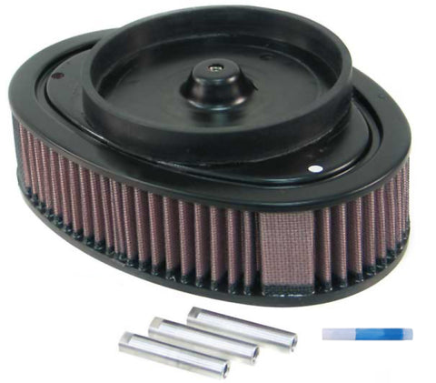 K&N Universal Custom Air Filter - Oval - Red - 8.813 L x 6.188in W x 2.25in H - RT-3910