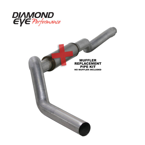 Diamond Eye KIT 5in CB MFLR RPLCMENT PIPE SGL AL: 2006-2007.5 CHEVY 6.6L 2500/3500 - K5126S-RP