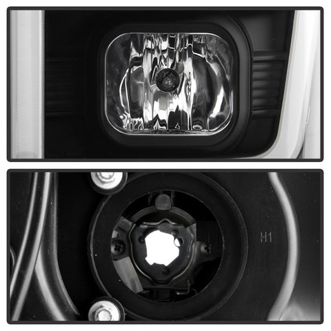 Spyder Ford F-250/350/450 08-10 V2 High-Power LED Headlights-Switch Back-Black PRO-YD-FS08PL-SBLB-BK - 5087751