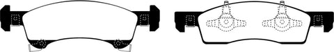 EBC 02-06 Ford Expedition 4.6 2WD Yellowstuff Front Brake Pads - DP41651R