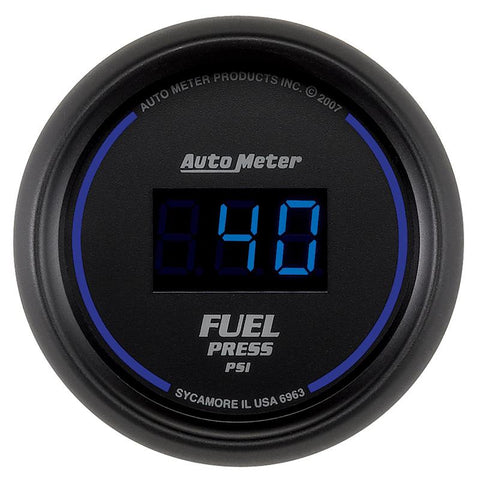 Autometer 52.4mm 1-100 PSI Black Digital Fuel Pressure Gauge - 6963