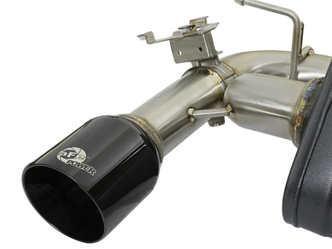 aFe MACHForce XP Exhausts Axle-Back 12-15 BMW 335i 3.0T (SS w/Black Tips) - 49-36336-B
