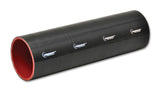 Vibrant 4 Ply Reinforced Silicone Straight Hose Coupling - 3in I.D. x 12in long (BLACK) - 27151