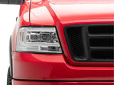Raxiom 04-08 Ford F-150 Axial Series Projector Headlights- Chrome Housing- Clear Lens - T569353