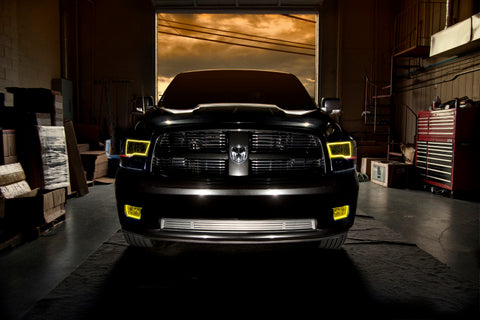Oracle Lighting 09-18 RAM 1500 Sport Halo Headlights - Blk Housing w/RF Controller - 8906-330