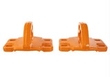 Ford Racing 2021+ Bronco Front Bumper Tow Hooks - Orange (Pair) - M-18954-BO