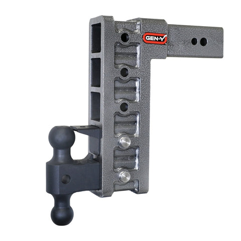 Gen-Y Mega Duty 3in Shank 12in Drop 3.5K TW 32K Hitch w/GH-0161 Dual-Ball/GH-0162 Pintle Lock - GH-1725