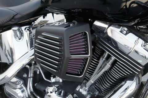 K&N Street Metal Intake System for 08-16 Harley-Davidson Touring Models - Shaker Black - RK-3951