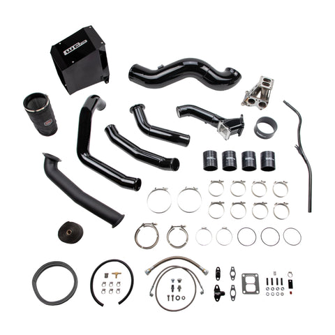 Wehrli 01-04.5 Chevrolet 6.6L LB7 Duramax S400 Turbo Install Kit (No Turbo) - WCFab Red - WCF100489-RED