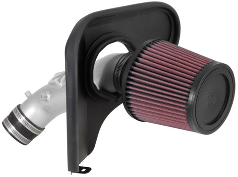 K&N 2013-14 Honda Accord 2.4L L4 69 Series Typhoon Air Intake System - Silver Cold Air Intake Kit - 69-1213TS