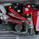 Wehrli 17-25 6.7L Power Stroke Upper Coolant Pipe Kit - WCFab Red - WCF100311-RED