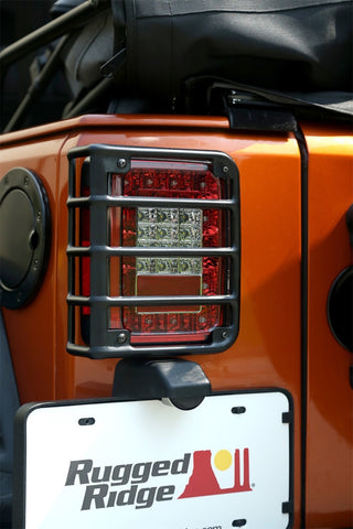 Rugged Ridge 07-18 Jeep Wrangler Textured Black Tail Light Euro Guards - 11226.11